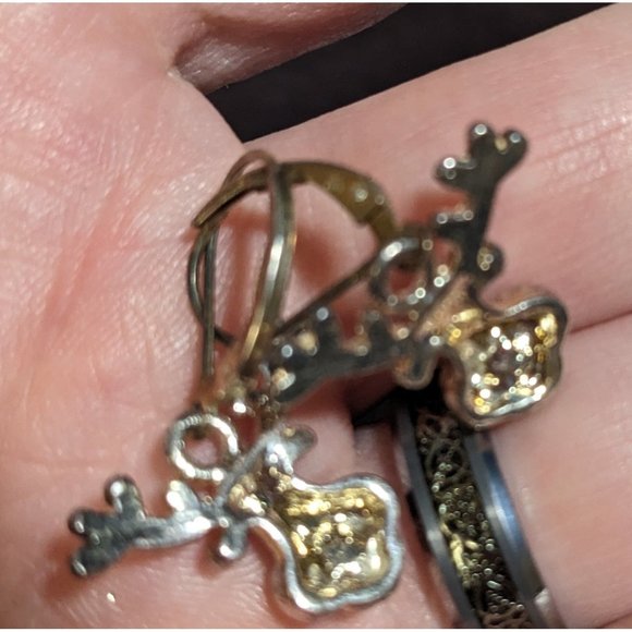 Reindeer Christmas Light Earrings - Picture 3 of 3